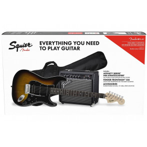 Squier By Fender Affinity Series Strat Hss Pack Lr Bs Gig Bag 15G