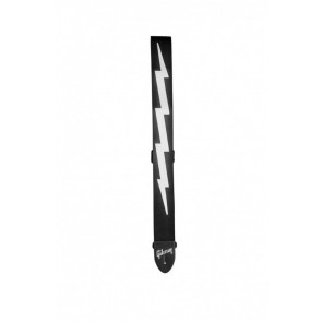 Ремень гитарный Gibson The Lightning Bolt Seatbelt (Black)
