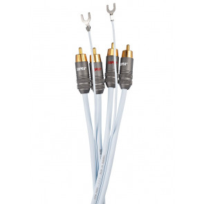 Аналоговый межблочный кабель Supra Phono 2RCA-Sc Blue 1M