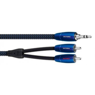 Аналоговый межблочный кабель AudioQuest Victoria 0.6m 3,5 > RCA