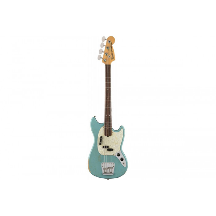 Fender Jmj Mustang Bass Rw Faded Daphne Blue