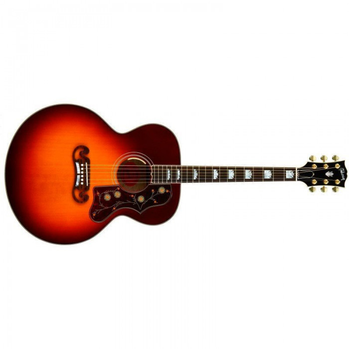 Электроакустическая гитара Gibson Sj-200 Quilt Maple Autumn Burst