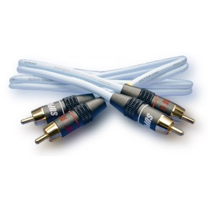 Аналоговый межблочный кабель Supra Dual 2RCA-2RCA Audio 1M
