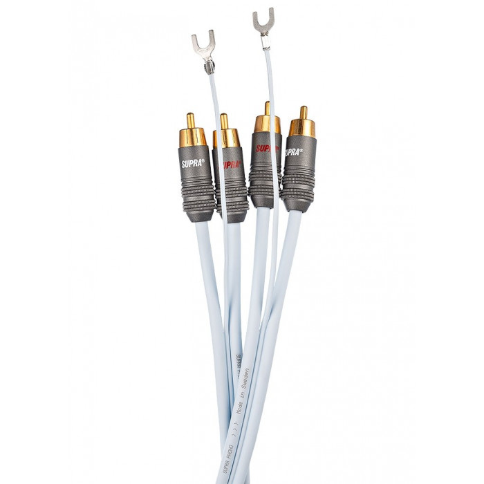 Аналоговый межблочный кабель Supra Phono 2RCA-Sc Blue 1.5M