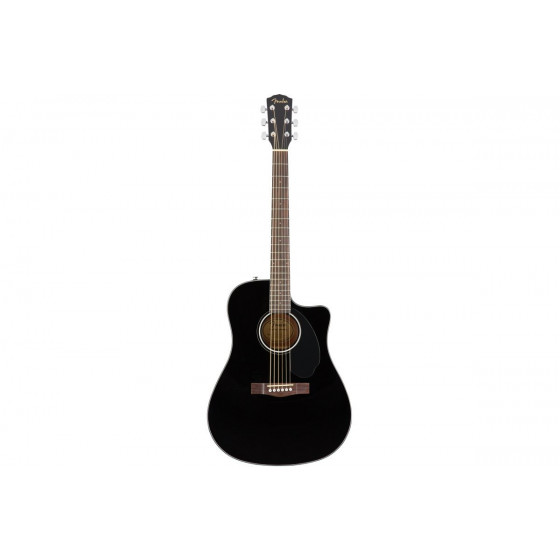 Электроакустическая гитара Fender CD-60SCE BLACK WN