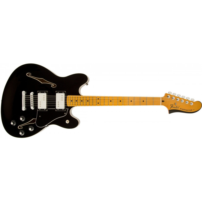 Полуакустическая гитара Fender Starcaster Mn Blk