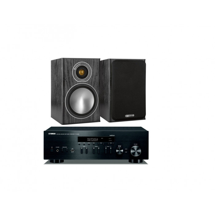 Стереокомплект Monitor Audio Bronze 1+Yamaha R-N402D