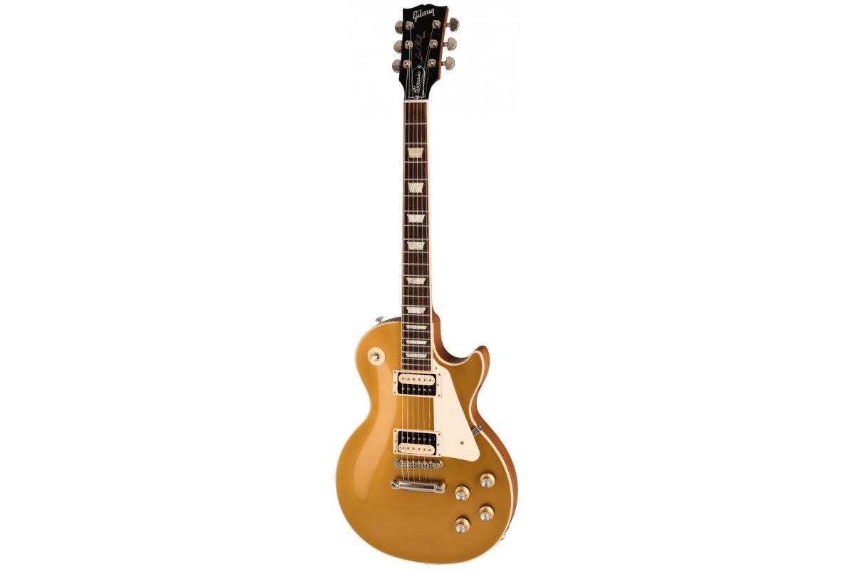 Электрогитара GIBSON 2019 LES PAUL CLASSIC GOLD TOP | Купить с