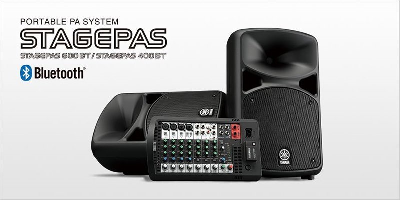 StagePas 400BT и 600BT – новые модели системы звукоусиления с Bluetooth от Yamaha