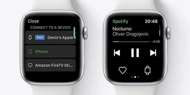 Владельцы Apple Watch могут слушать Spotify напрямую