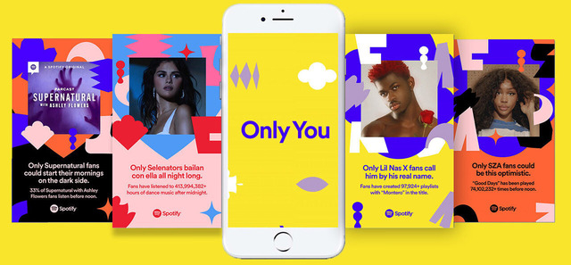 Интерфейс визуализированных плейлистов Only You – нововведения в Spotify 